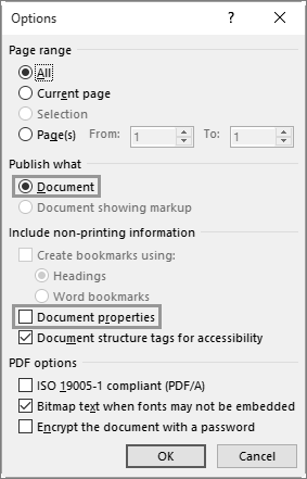 Convert a Word document into a text-searchable PDF
