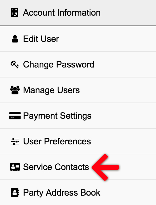 Service Contacts