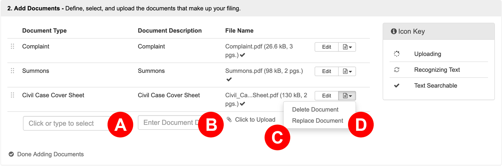 Add Documents