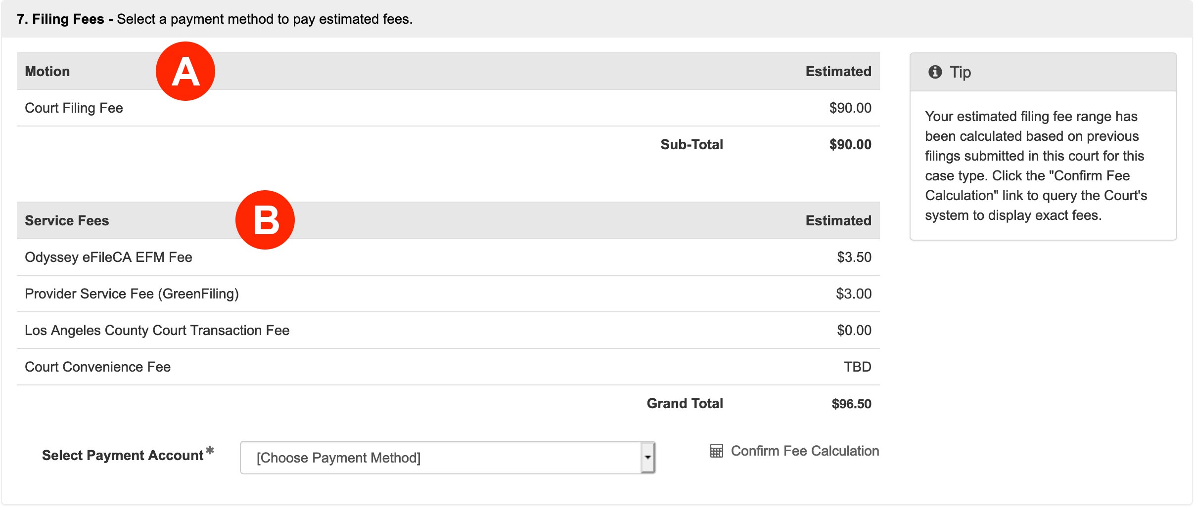 ascension parish clerk of court filing fees