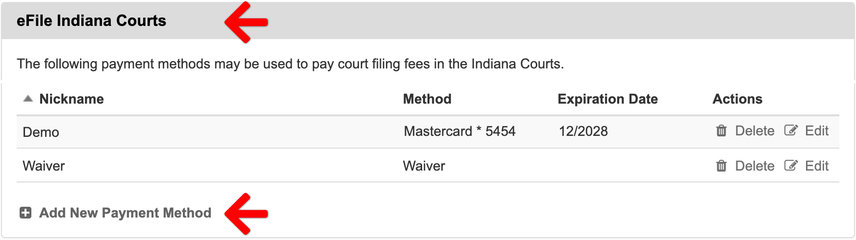 Add Payment Account