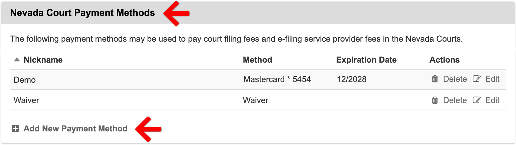 Add Payment Account