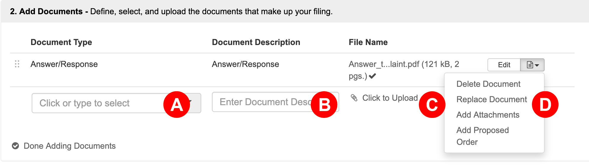 Add Documents