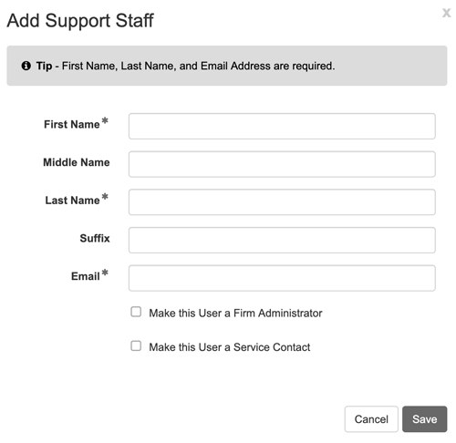 Adding Support Staff